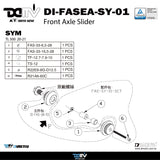 DIMOTIV Front Fork Sliders For SYM MAXSYM TL