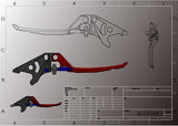 APEXX  Carbon Fiber Adjustable Brake Lever