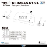 DIMOTIV Rear Axle Sliders For SYM MAXSYM TL