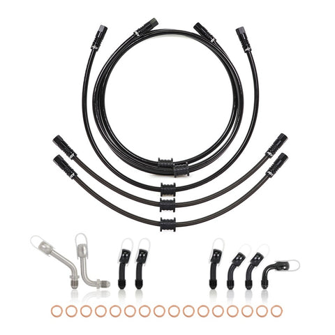 NCY Elite Metal Brake Hose Full Set