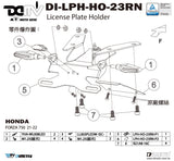 DIMOTIV Short License Plate Holder HONDA FORZA 750