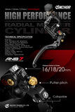 ANCHOR ANB-7 CNC Torque/Lever Rage Ratio Adjustable Master Cylinder