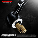 GOWORKS King Snake Barend Back View Mirrors For Bws / Zuma