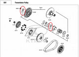 KYMCO Original Parts Transmission Pulley Parts-B AK