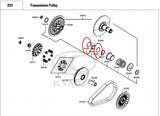 KYMCO Original Parts Transmission Pulley Parts-B AK