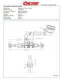ANCHOR ANB-8 Aluminum Alloy Foot Brake Master Cylinder
