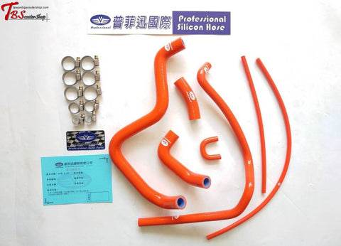 Professional Reinforced 7P Silicon Water Hose For Drg Bt 158 Red