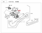 KYMCO Original Parts Throttle Body Assy AK550