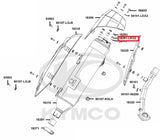 KYMCO Original Parts Exhaust Muffler Cover Xciting 400 VS