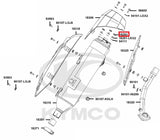 KYMCO Original Parts Exhaust Muffler Cover Xciting 400 VS