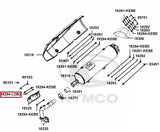 KYMCO Original Parts Exhaust Muffler Cover Xciting 400I