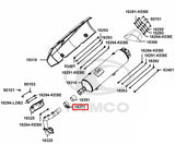 KYMCO Original Parts Exhaust Muffler Cover Xciting 400I