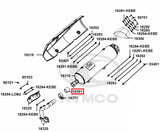 KYMCO Original Parts Exhaust Muffler Cover Xciting 400I