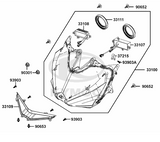 KYMCO Original Parts Headlight Xciting S 400
