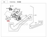 KYMCO Original Parts Throttle Body Assy AK550