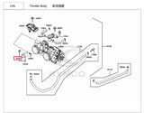 KYMCO Original Parts Throttle Body Assy AK550