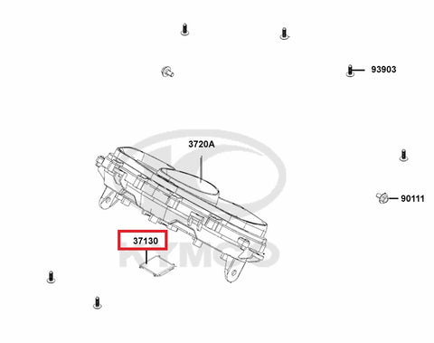 KYMCO Original Parts Speed meter Xciting S 400