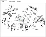 KYMCO Original Parts Front Fork for AK550