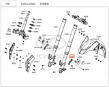 KYMCO Original Parts Front Fork for AK550