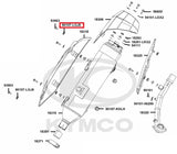 KYMCO Original Parts Exhaust Muffler Cover Xciting 400 VS