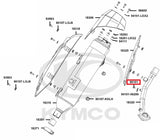 KYMCO Original Parts Exhaust Muffler Cover Xciting 400 VS