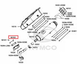 KYMCO Original Parts Exhaust Muffler Cover Xciting 400I