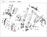 KYMCO Original Parts Front Fork for AK550