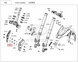 KYMCO Original Parts Front Fork for AK550