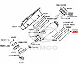 KYMCO Original Parts Exhaust Muffler Cover Xciting 400I