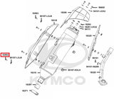KYMCO Original Parts Exhaust Muffler Cover Xciting 400 VS
