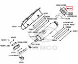 KYMCO Original Parts Exhaust Muffler Cover Xciting 400I