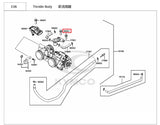 KYMCO Original Parts Throttle Body Assy AK550