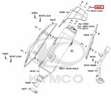 KYMCO Original Parts Exhaust Muffler Cover Xciting 400 VS