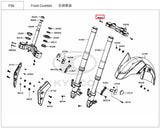 KYMCO Original Parts Front Fork for AK550