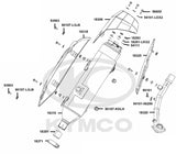 KYMCO Original Parts Exhaust Muffler Cover Xciting 400 VS