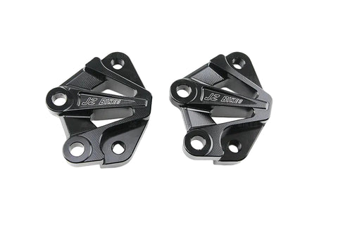 JZ BIKES CNC Aluminum Front 4-Piston Caliper Adapter