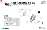 Dimotiv Drg 3D Wing Rear Axle Trim Cover