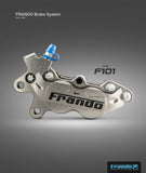 Frando F101-Racing Cnc Lateral 4 Piston Caliper Light Hard Anodized / Right Side Universal Parts