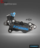 Frando F101-Racing Cnc Lateral 4 Piston Caliper Universal Parts
