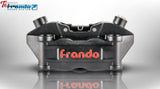Frando Hf-5 Medium Radial 4 Piston Caliper Hard Anodized Black Universal Parts