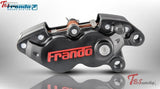 Frando Hf-8 Lateral 4 Piston Caliper Black W/ Red Logo / Right Side Universal Parts