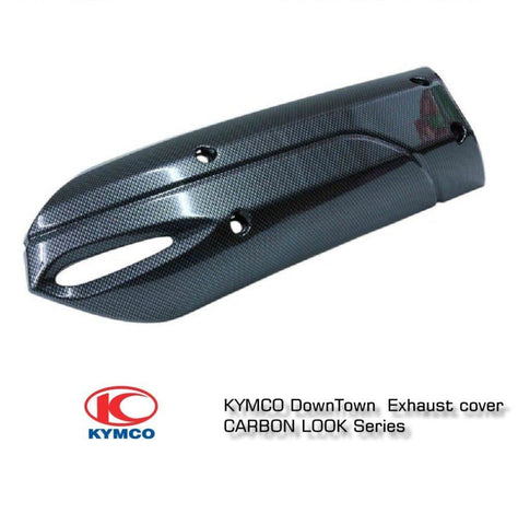 Kymco Xciting 400 Exhaust Cover Carbon Look Series