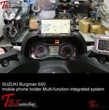 Tbss Suzuki Burgman 650 Mobile Phone Holder Multi-Function Integrated System (Pd4U)