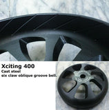 Xciting 400 Cast Steel Six Claw Oblique Groove Bell.