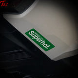 Xiii Studio Super Hot Anti-Scalding Warning Sticker 3M Reflective-Green/white Universal Parts