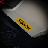 Xiii Studio Super Hot Anti-Scalding Warning Sticker 3M Reflective-Yellow/black Universal Parts