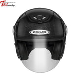 Zeus Helmet Zs-625 Jet Open Face Carbon Helmt